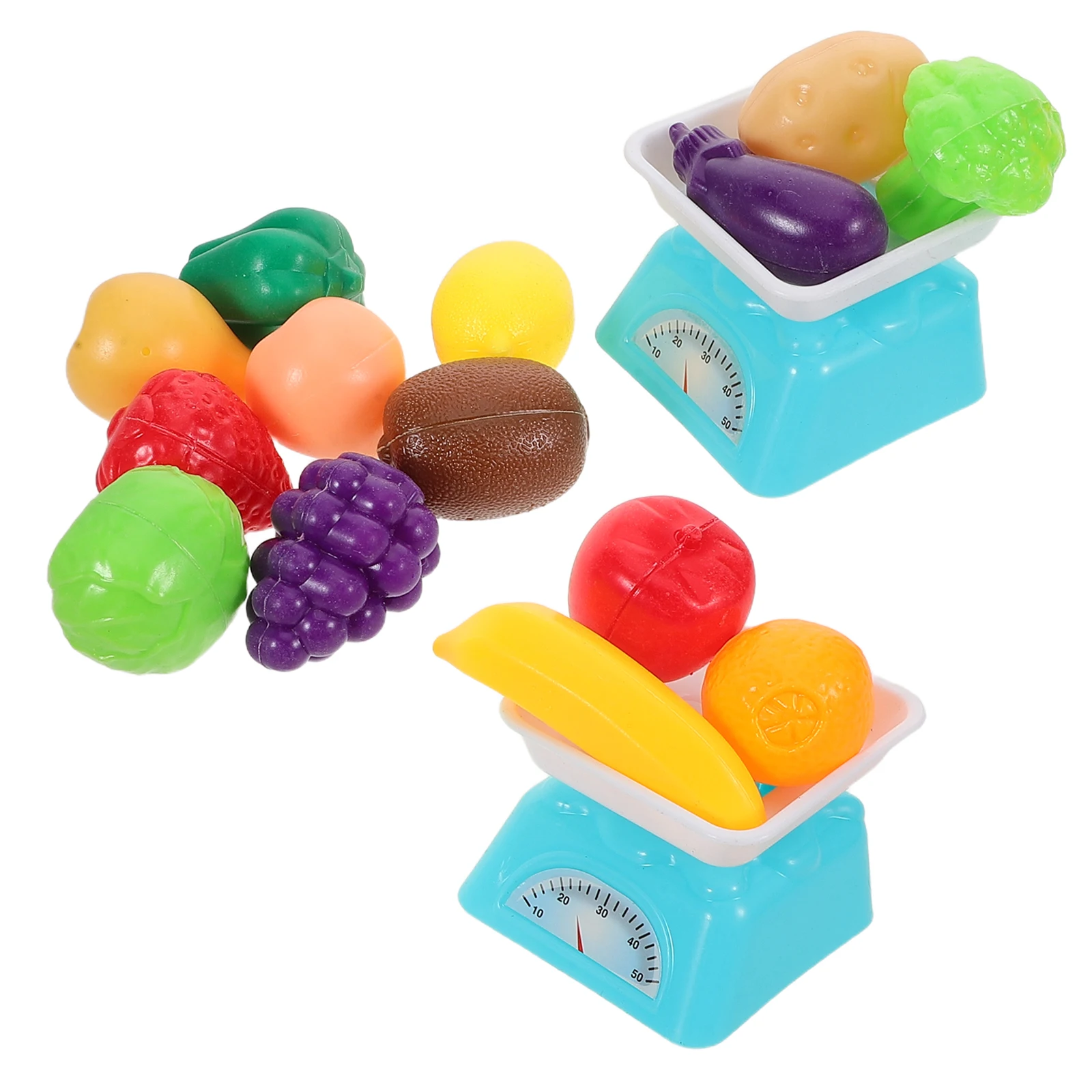 Kitchen Play Set Food Miniature Accessories Kids Toys Dollhouse Grocery Store Playset Toddler