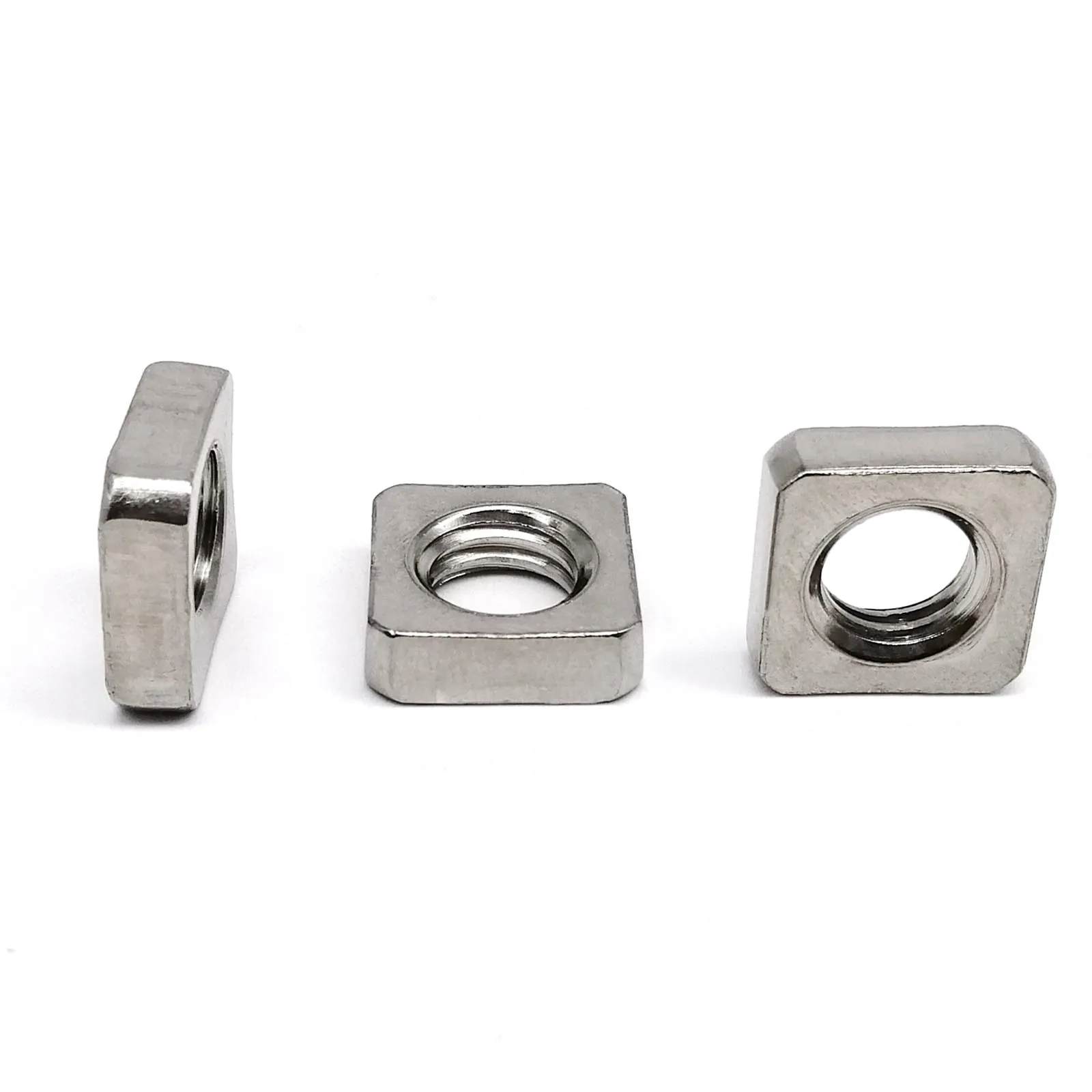 Thin Square Nut Wafer Foursquare Quadrate Nut M2.5 M3 M4 M5 M6 M8 M10 04 A2-70 Stainless Steel