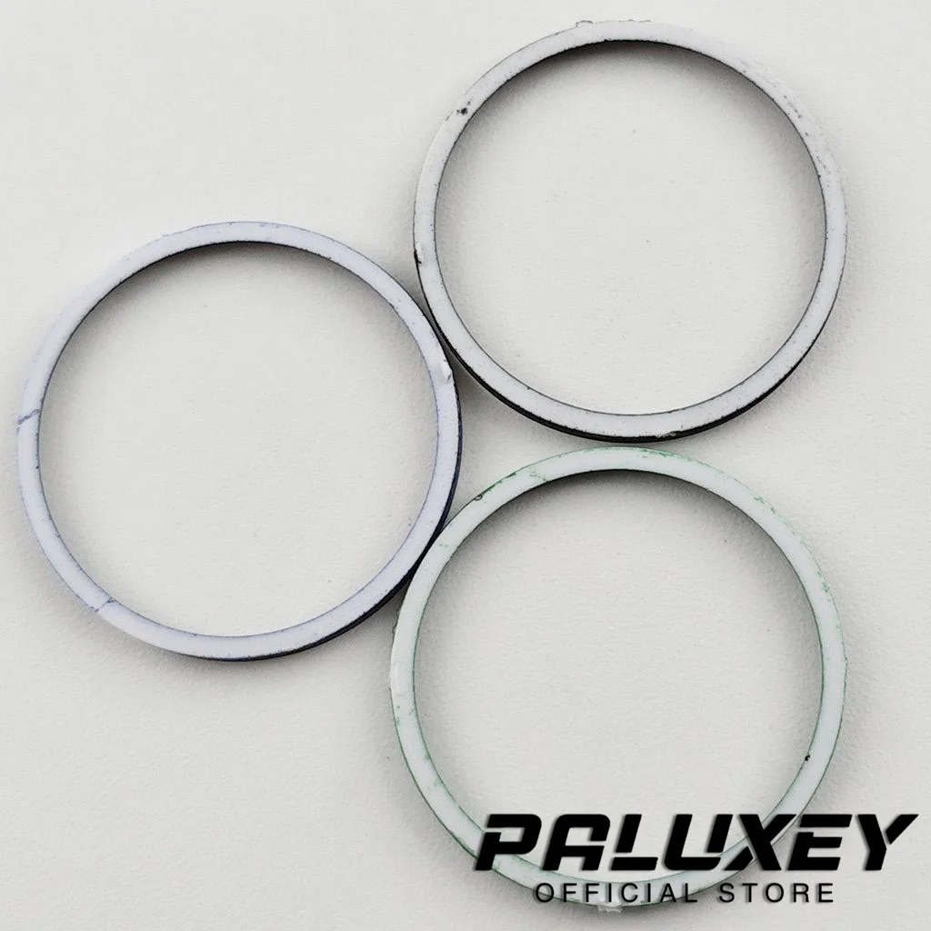 NH35 Mod 30.5mm Watch Chapter Rings With Arabic Numerals For SKX007 SKX009 SRPD Watch Case Plastic Inner Ring Watch Replace Part