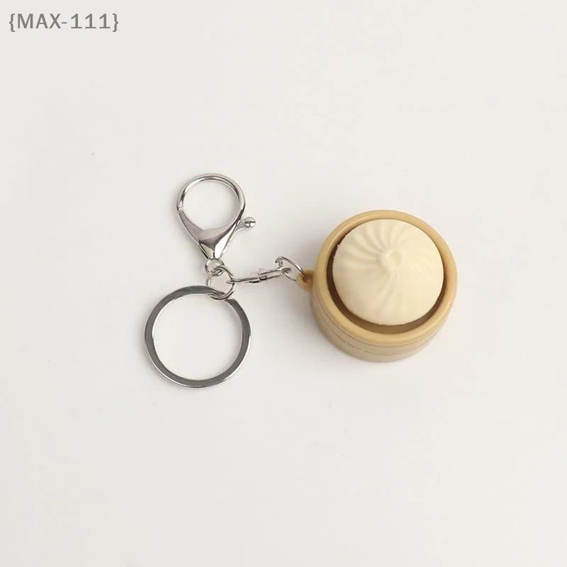 【MAX-111】1Pcs Stress Relief Pass The Time Clicker Toys Pendant Cartoon Steamed Stuffed Bun Pinch Toy Decompressing Sensory Props