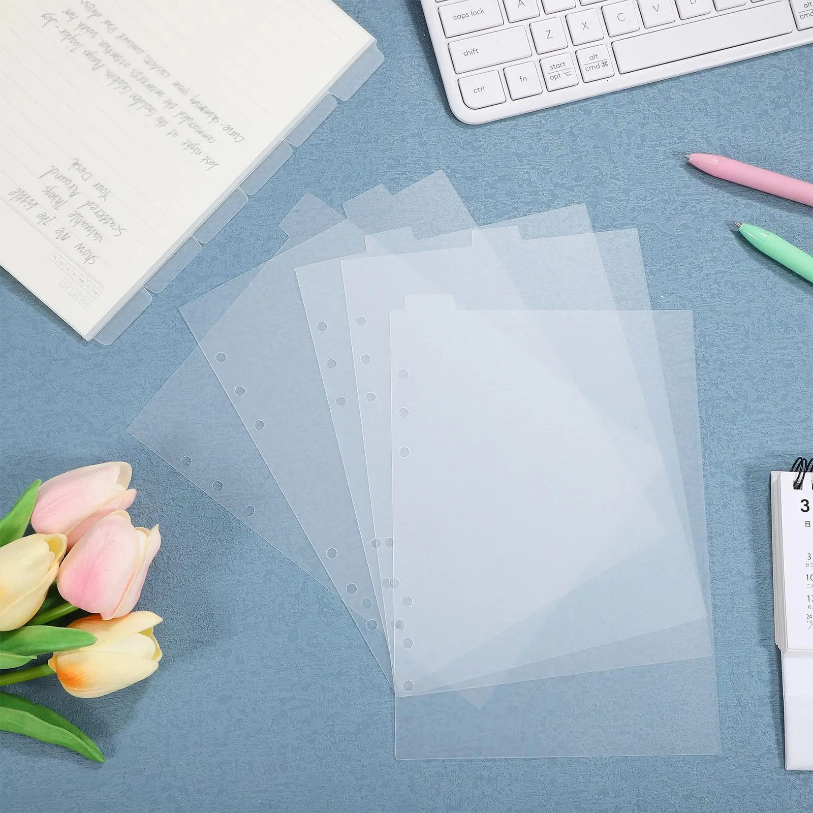 11 divisori per raccoglitori trasparenti divisori per raccoglitori trasparenti con linguette divisori per raccoglitori in plastica 6 accessori per raccoglitori ad anelli