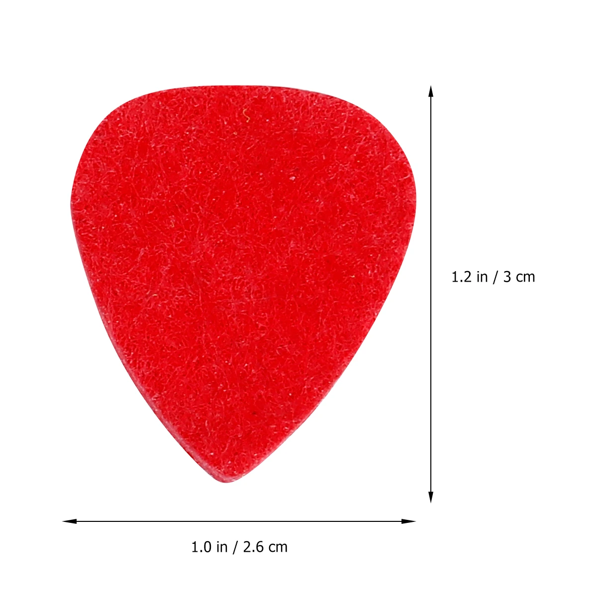 

6Pcs Felt Guitar Pick Ukulele Plectrum High Pressure Wool Material Thin Strong Not Easy Break for Guitar Bass Use