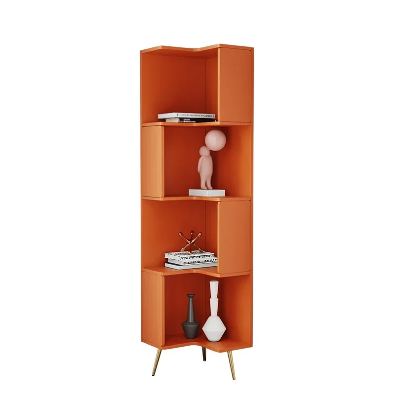 

Corner Cabinet Living Room Shelf Bedroom Cabinet Bedside Triangle Bookshelf Display Cabinet Solid Wood