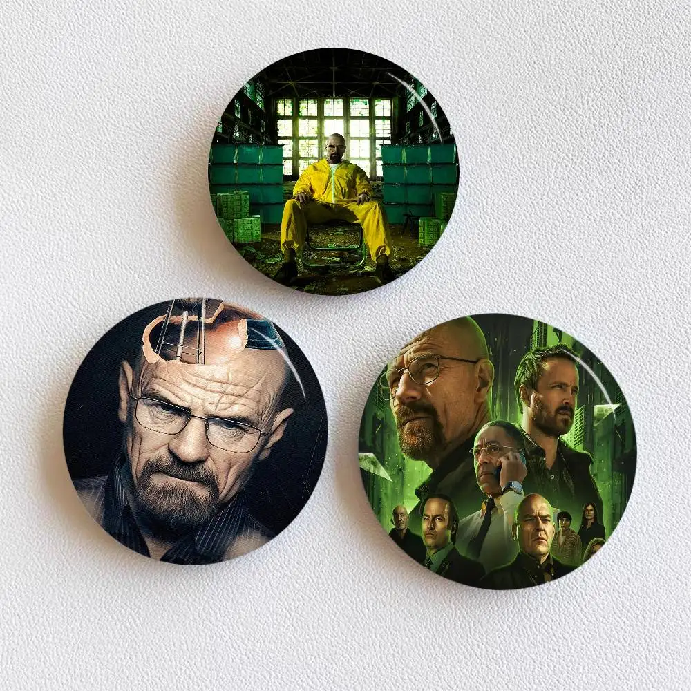 Breaking Bad TV Show Series HD Anime Button Pin Handmade Brooch For Clothes Cartoon Badge Backpack Decoration Accessories