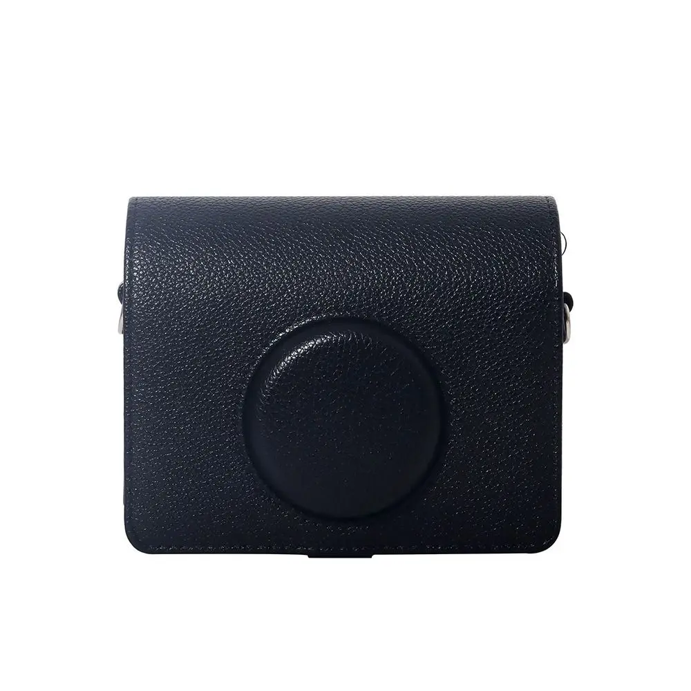 PU Leather Instant Camera Storage Bag Dustproof Scratch Resistant Carrying Case Detachable Strap for Fujifilm Instax Mini EVO