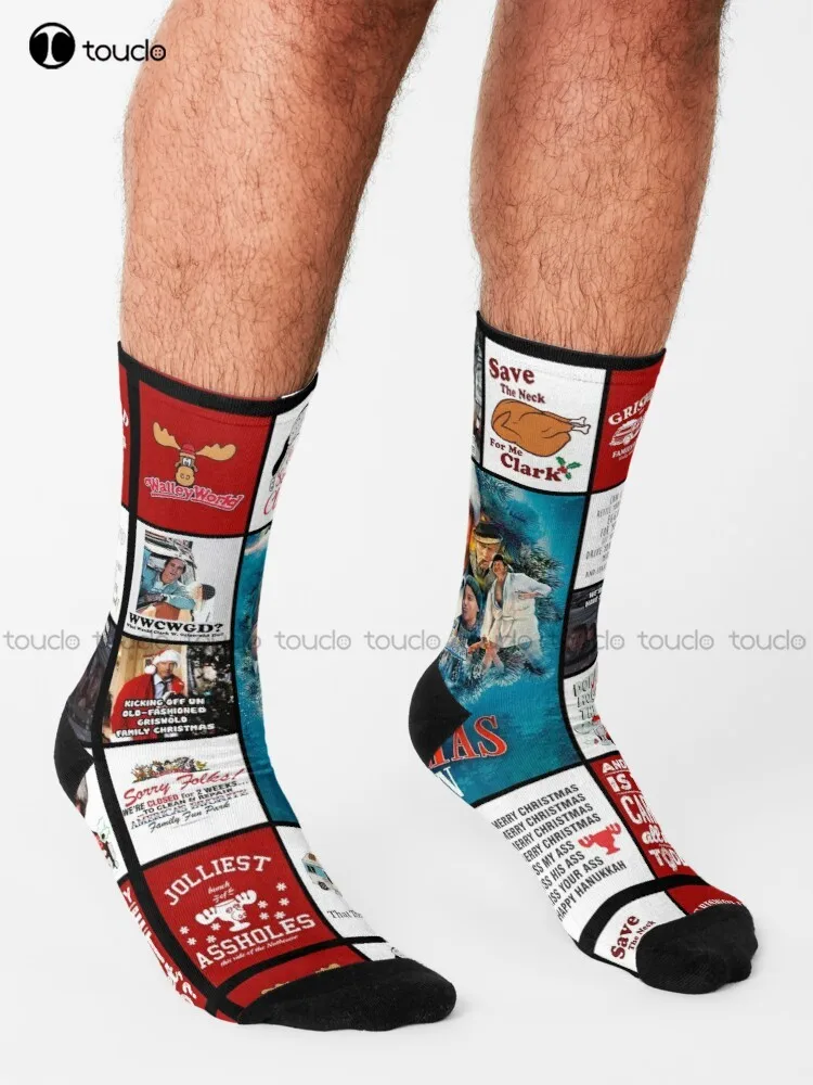 National Lampoon Christmas Vacation Socks He Office Socks Funny Art Harajuku Streetwear Colorful Cartoon Socks Christmas Gift