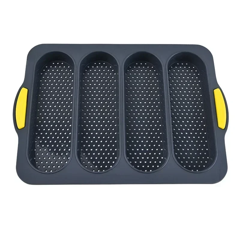 Baking Mould Restaurant Hamburger Bun Hot Dog Baguette Waffles Silicone Mold Non-stick Oven Tool kitchen Bakeware Accessories view 5