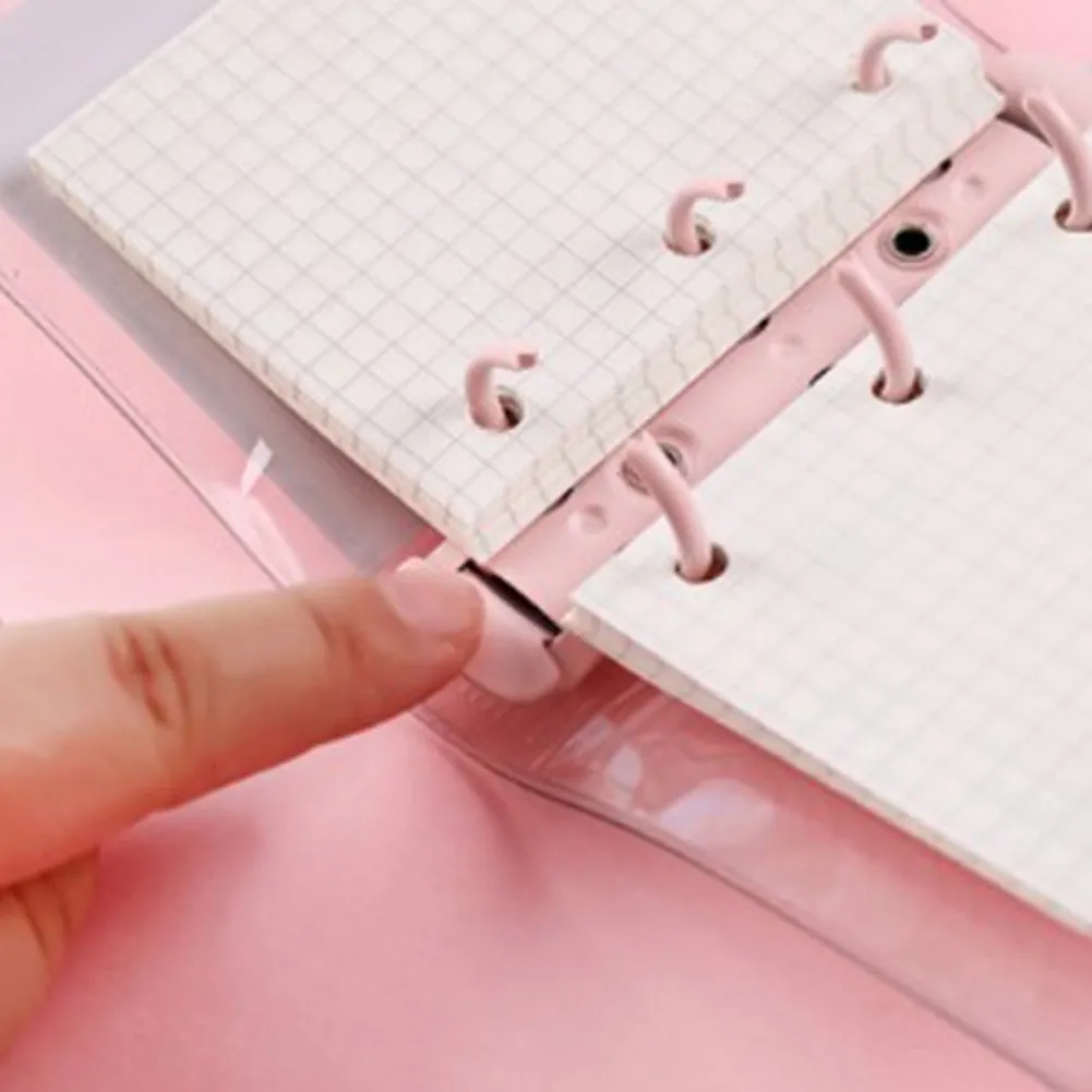 Mini 3 Holes Notebook Loose Leaf Notepad Ring Binder Hand Book Kawaii Planner School Journals Korean Stationery School Supplies
