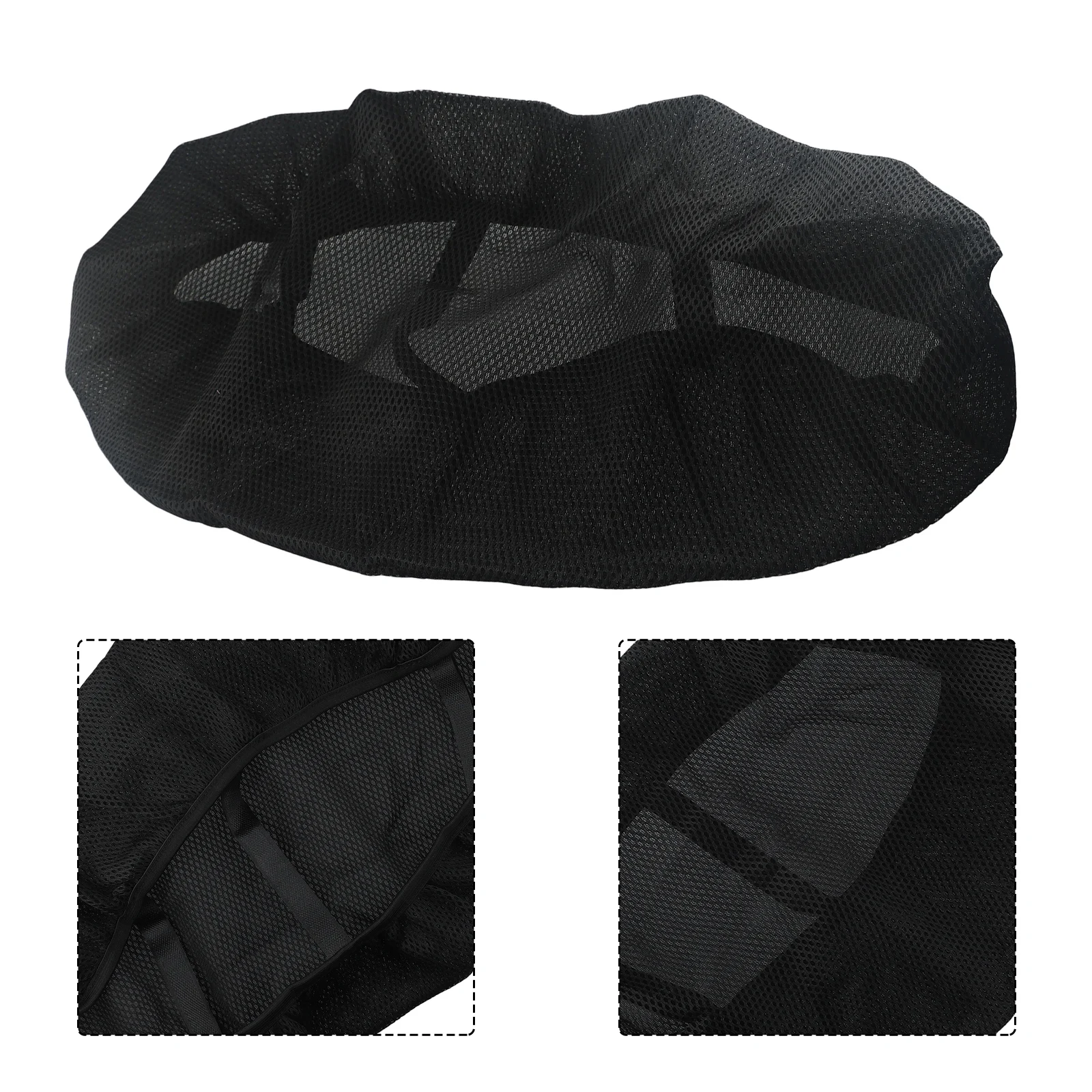 

Motorcycle Cushion Seat Cover Motorcycle Mildew-proof Moisture-proof Motorcycle Pad Net 85*60CM Black Breathable