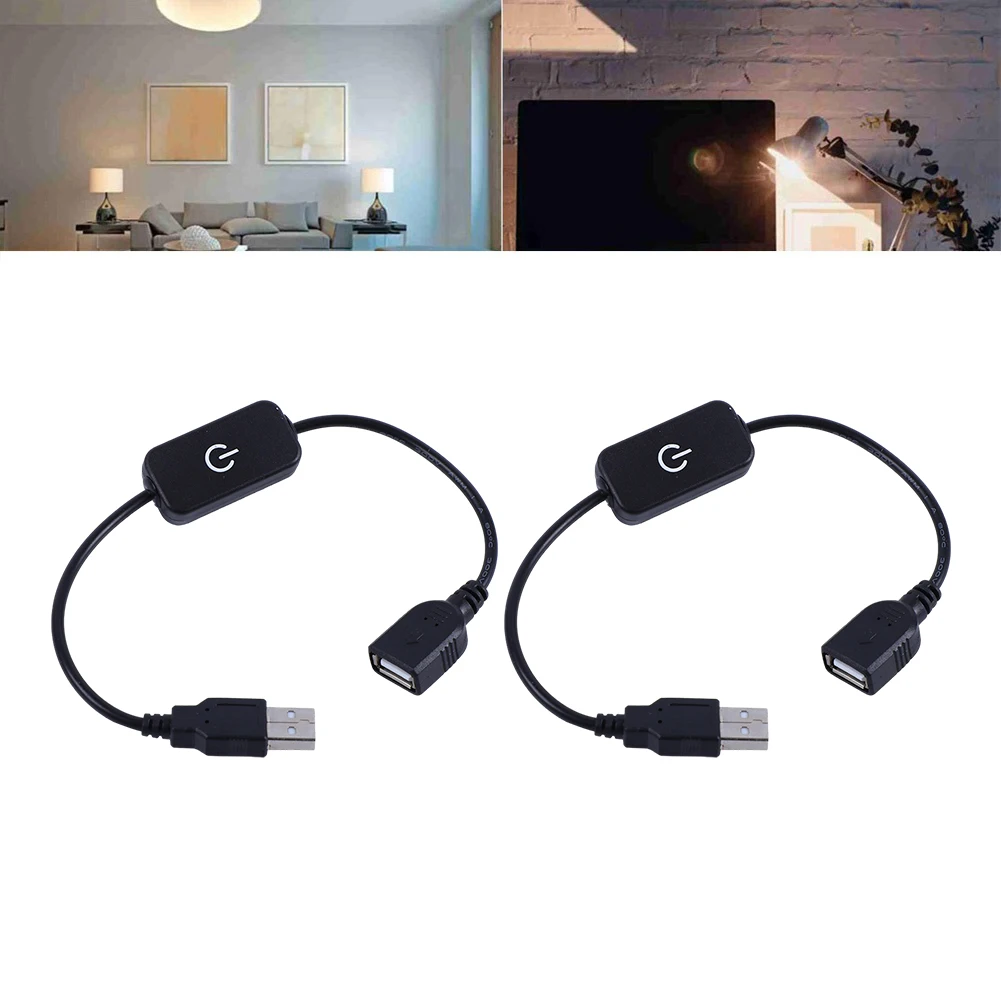 مفتاح باهتة مضمن باللمس USB سطوع قابل للتعديل متوافق مع مختلف لمعدات الإضاءة LED قطعتين