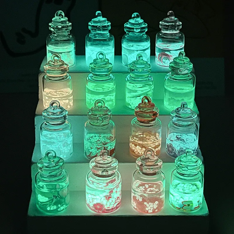 DIY Crystal Epoxy Drifting Bottle Silicone Mold Small Night Lights Bottles Aromatherapy Quicksand Bottles Mold Foe Resin Making