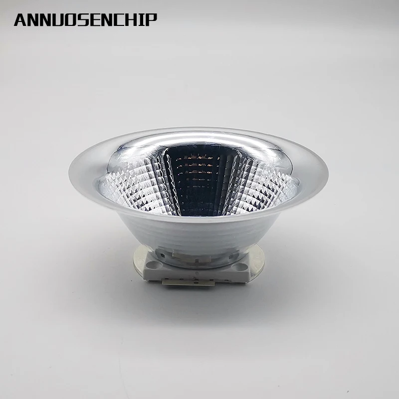 5pcs 104MM Diameter Aluminum Led Lamp Reflector Cup Bowl Case For 20W - 100W 25X25MM High Power Led Emitter Spotlight