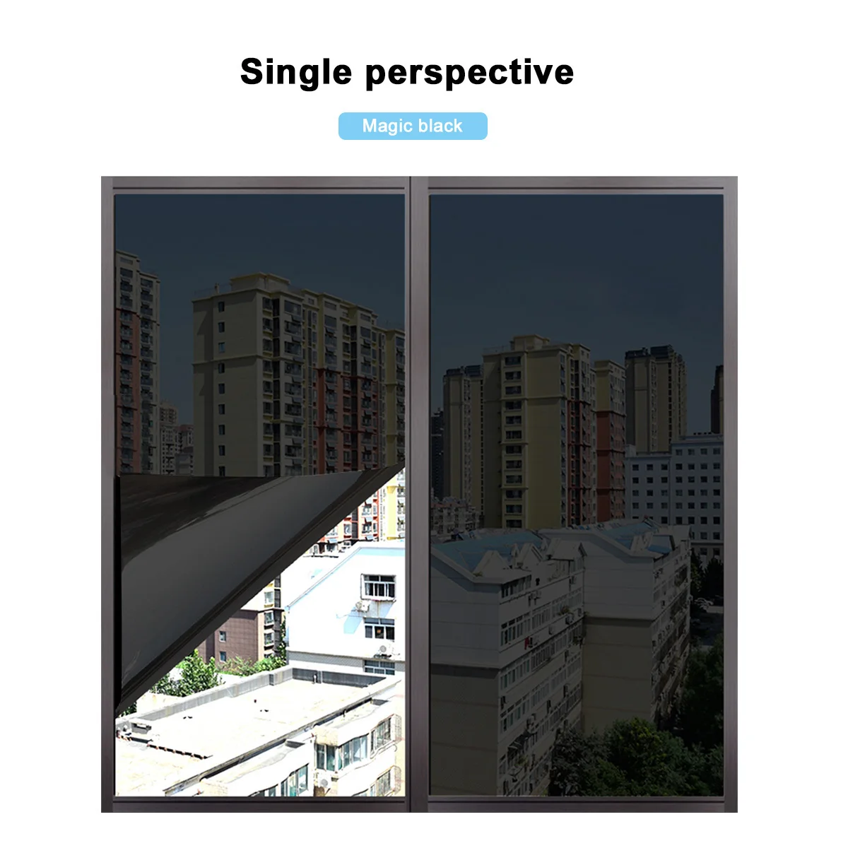 1 szt. folia przeciwsłoneczna 50x200 cm, izolacja termiczna, ochrona przed promieniowaniem UV, folia okienna do domu, biura, sklepu, samoprzylepna naklejka na szybę, światłoprzepuszczająca