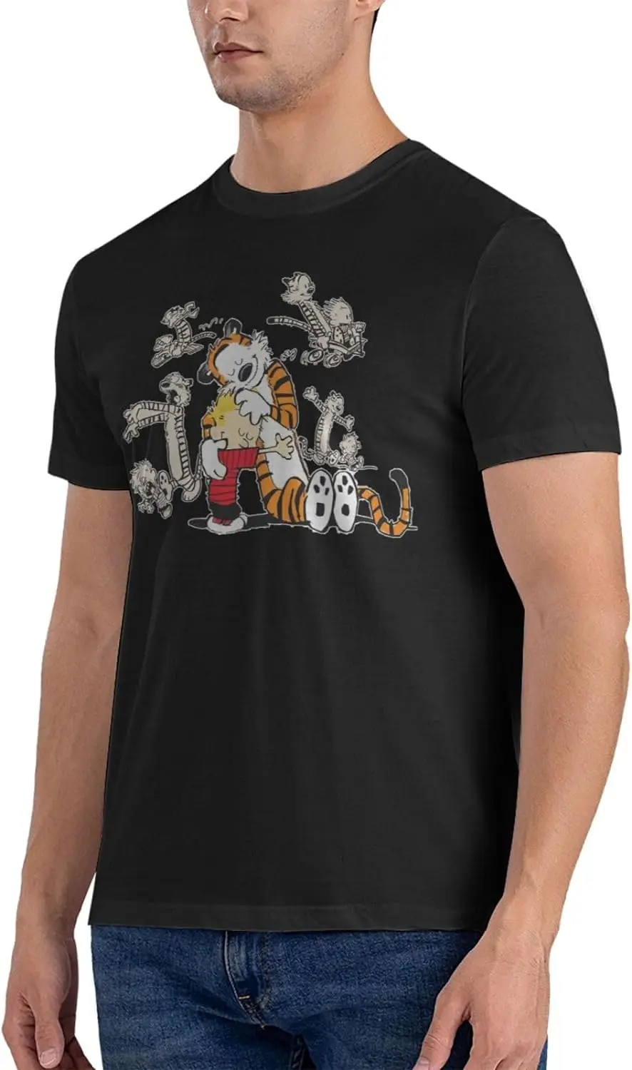 Man T Shirts Short Sleeve Casual Tee Gym Workout Tops Cotton Shirts Outdoor Tee