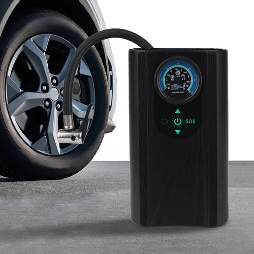 Bomba de aire portátil de 12V, compresor de aire eléctrico de inflado rápido, Inflador de neumáticos de motocicleta de alta precisión para motocicleta, bicicleta y automóvil