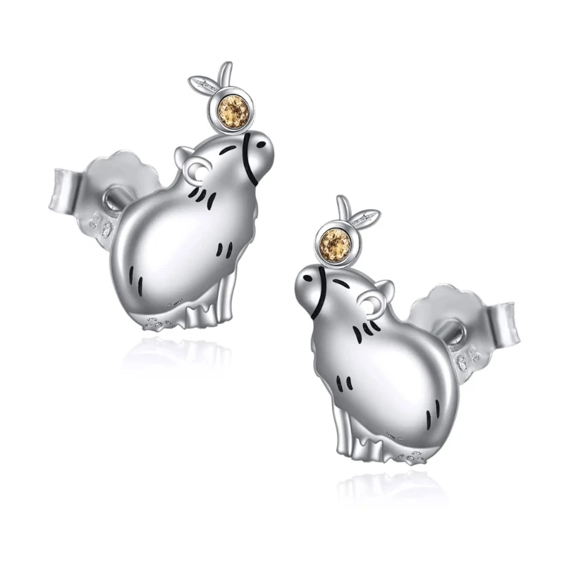 Ear Jewelry Capybara Earring Delicate Wildlife Ear Adornment Fashion Ear Studs Jewelry Ear Rings for Women