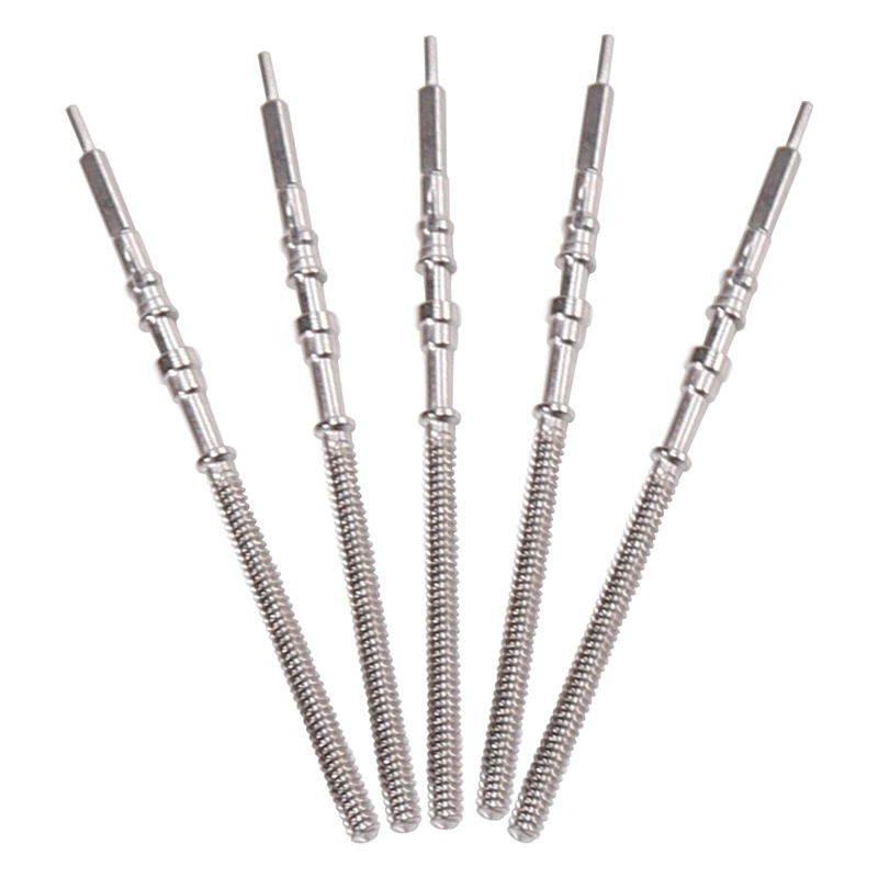Movimento Assista Aço Stem Crown Kit, Assista Peças De Reposição, NH35, NH36, NH38, NH39, 5Pcs