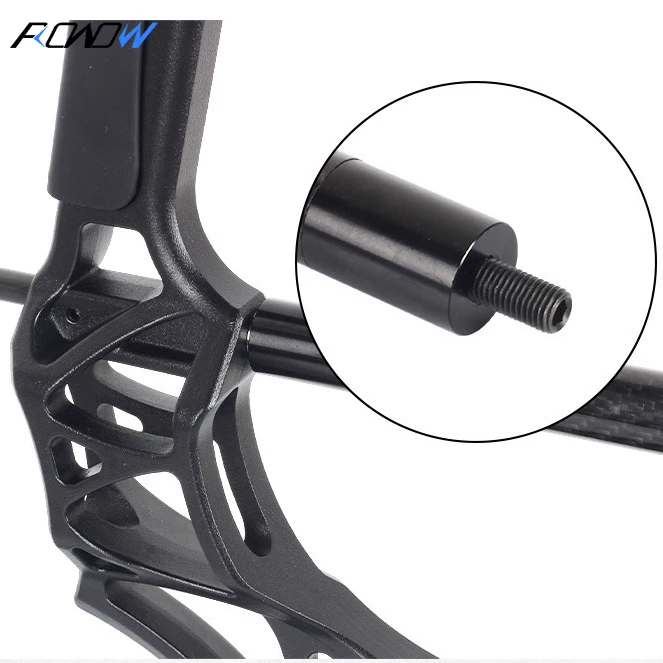 ROWOW Universal Black Warrior Shock Absorber Composite Pulley Bow Equipped Ball Counterweight Archery Sports Accessories