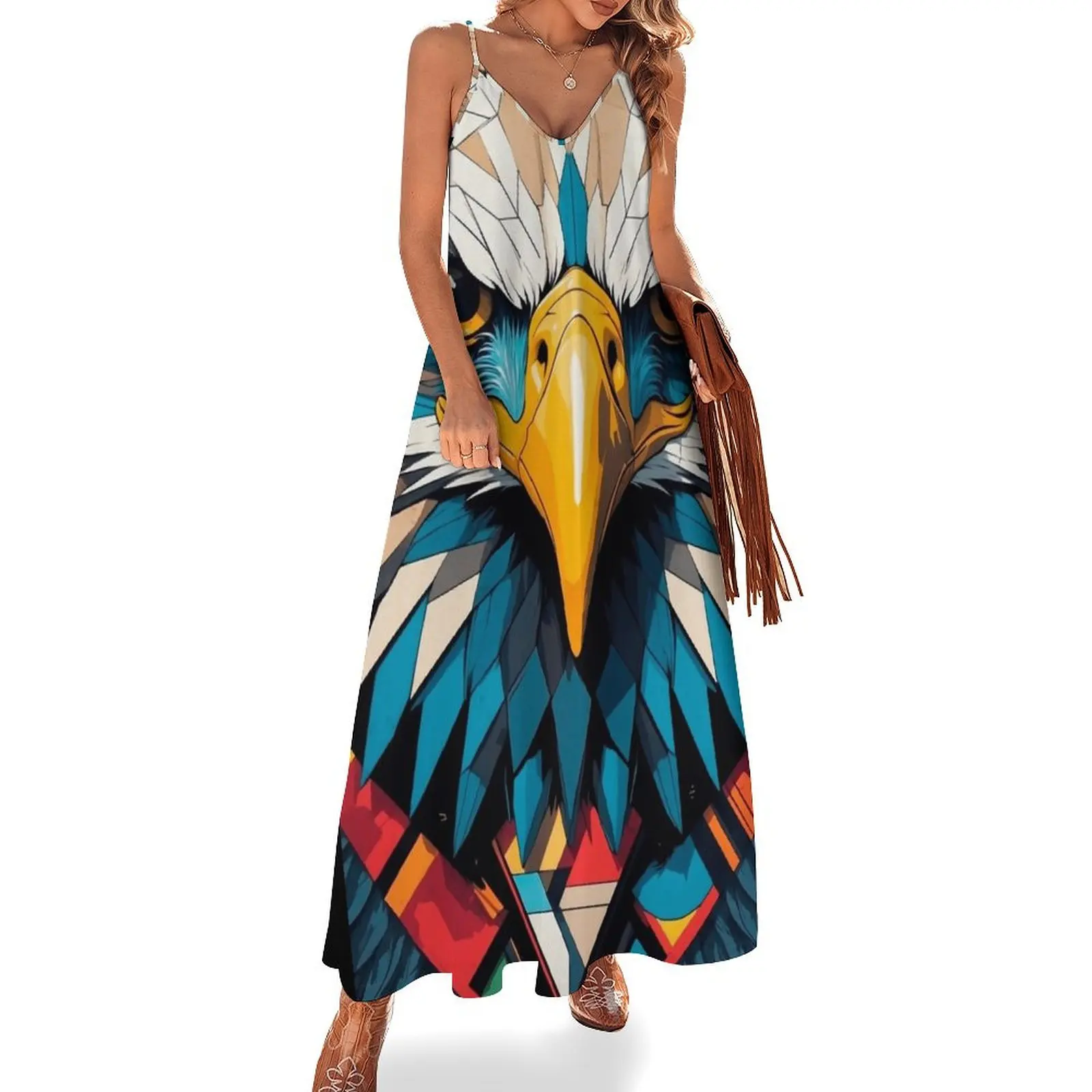 

Endangered Animals, Bald Eagle:Jean Sleeveless Dress women's dresses luxury summer dress for women 2024