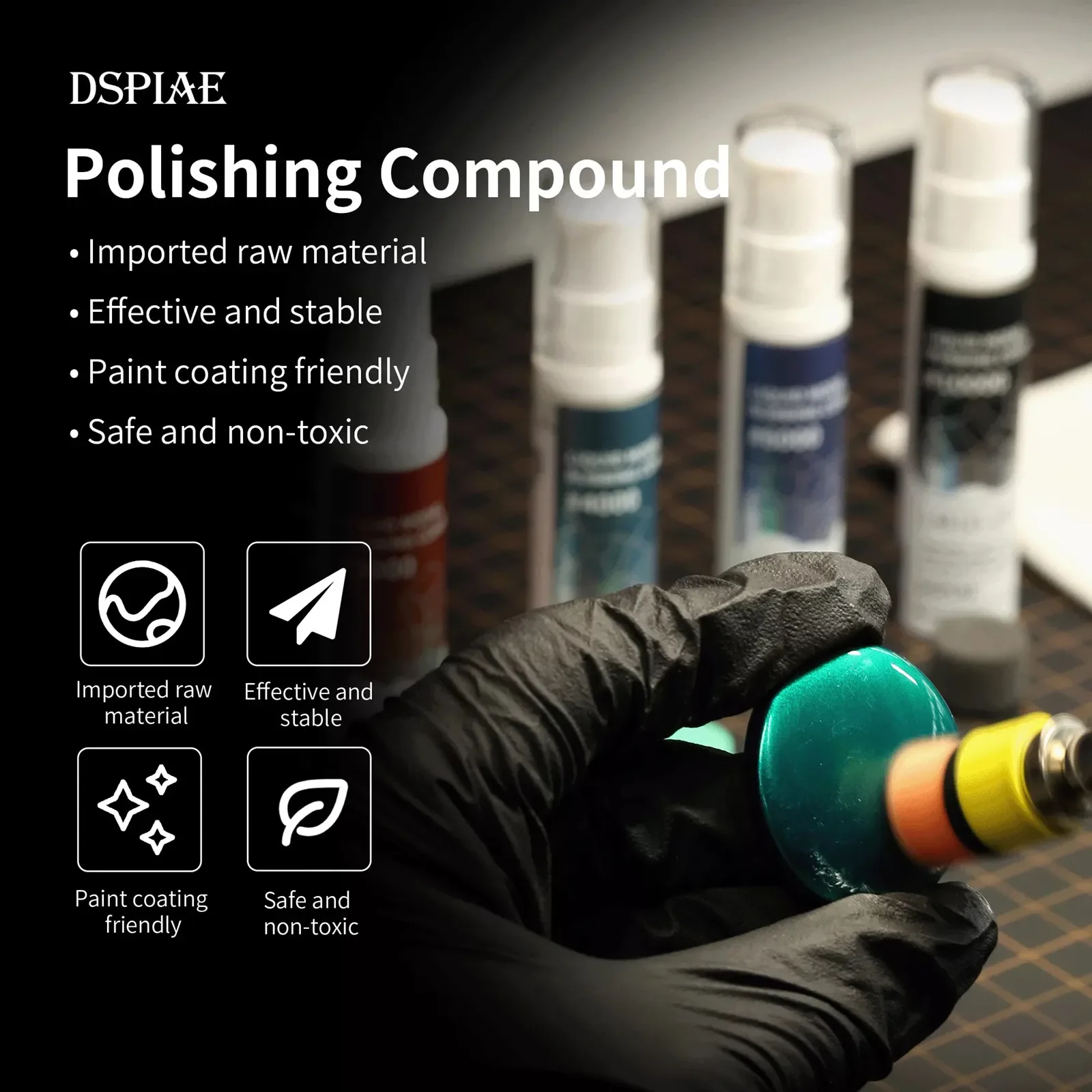 DSPIAE LM-10 #2000~#10000 Polishing Compound Grind Cream for Model Making