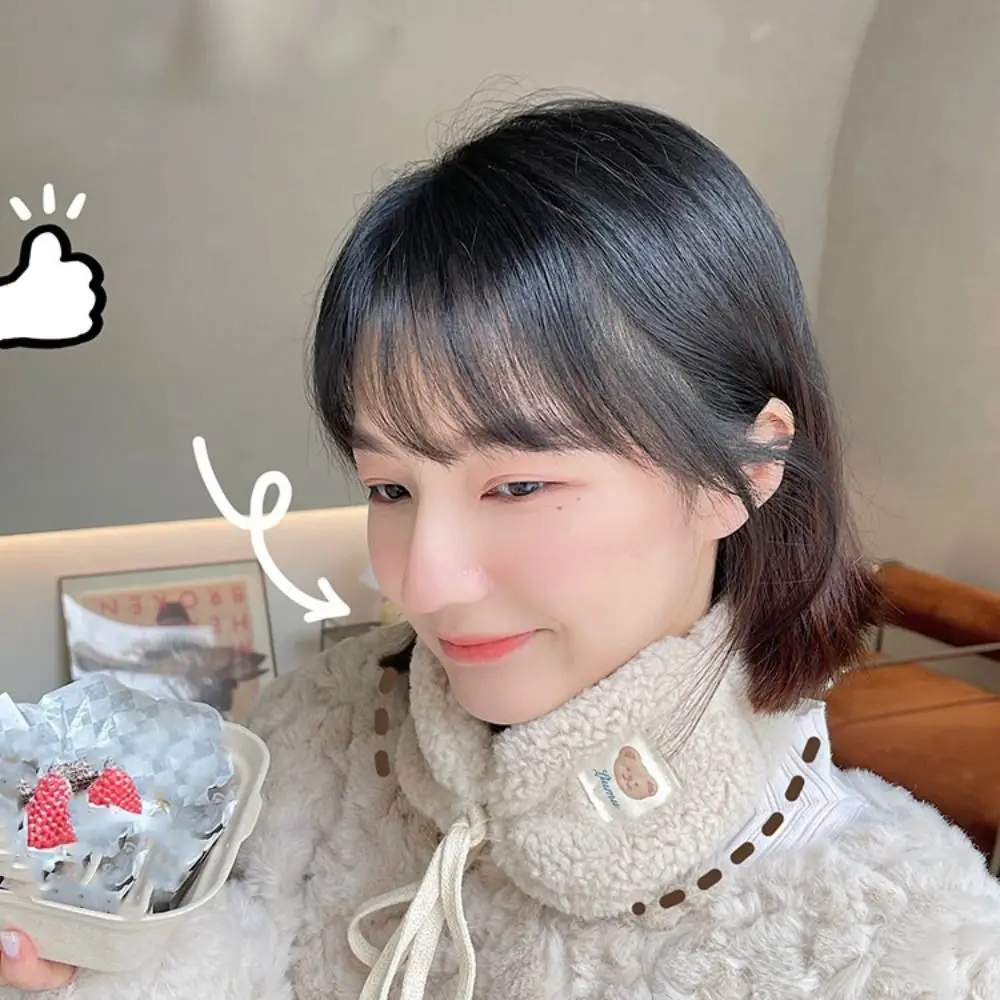 New Fashion Korea Women Winter Warm Plush paraorecchie scalda orecchie Cute Bear adulti bambini Tie paraorecchie in peluche