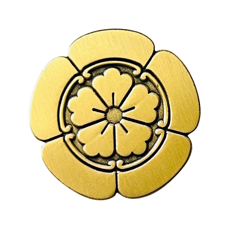 أودا نوبوناغا الأسرة كريست خمر بروش شارة اليابانية Sengoku Tokugawa Ieyasu Toyotomi Hideyoshi ياماموتو كانسوكي دبوس #5