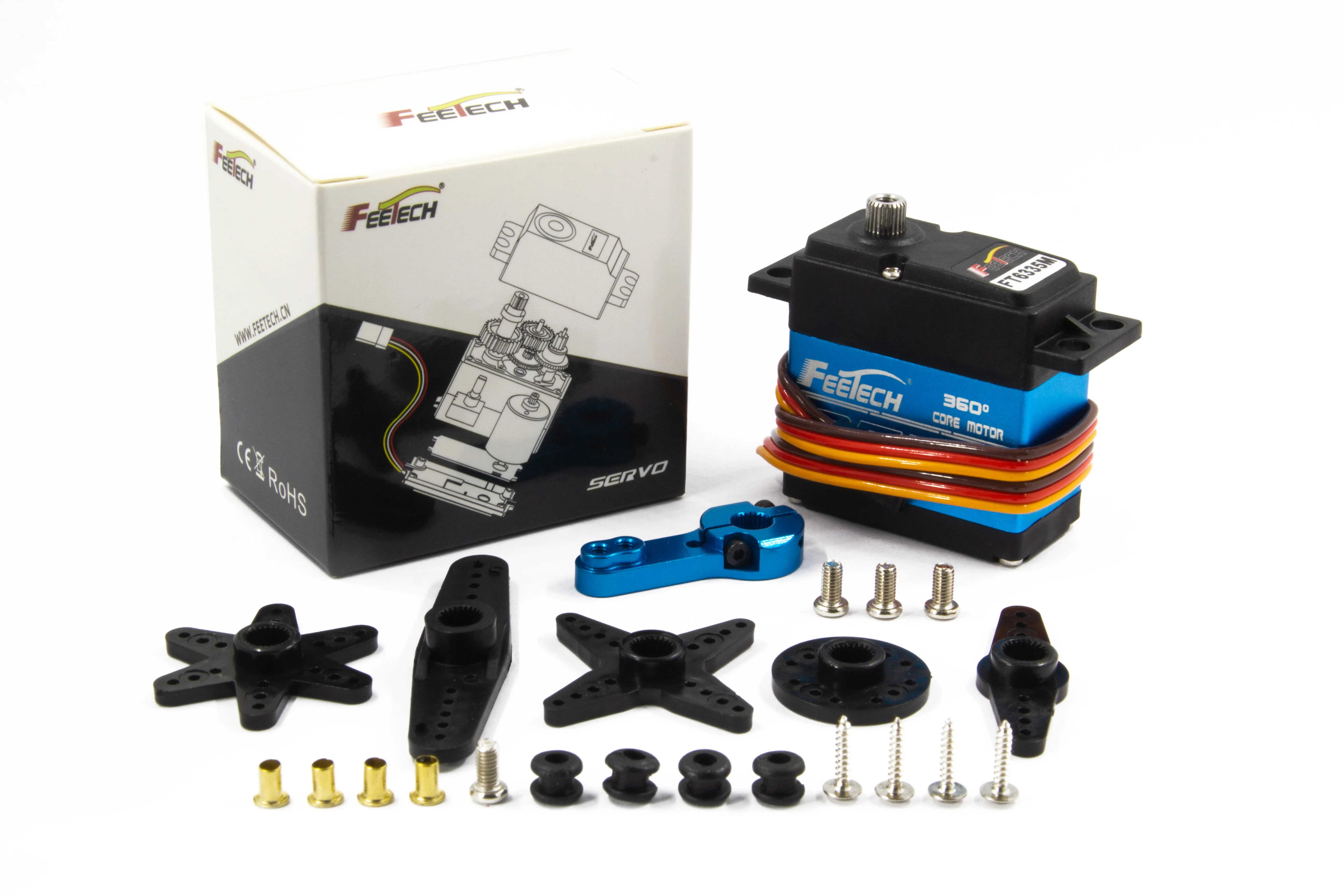 Plataforma de compras china, Motor central de 35Kg y 360 grados, diente de acero, rodamientos de bolas de 0,192 segundos, servomotor Digital para Robot de entrega Ai