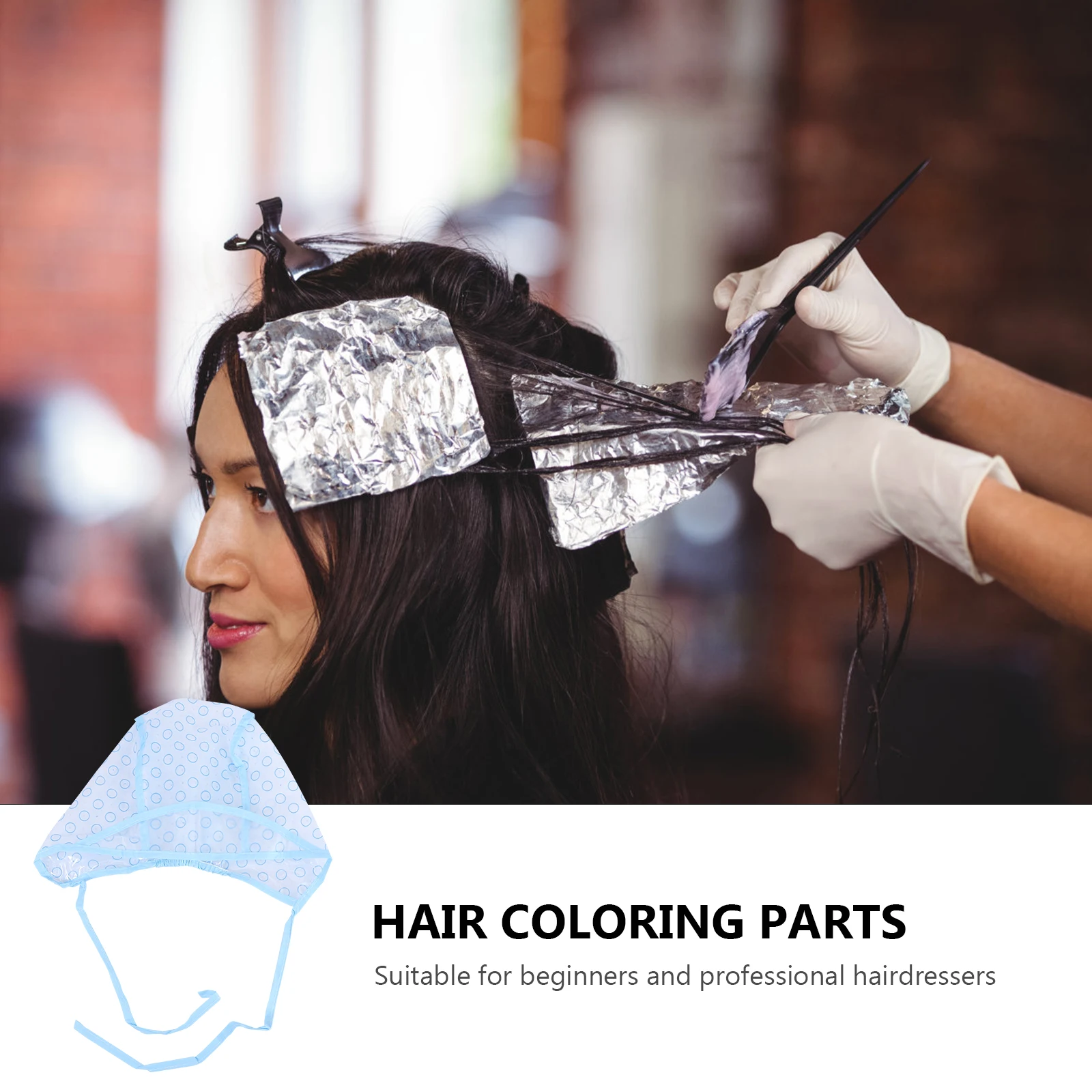 15 set Highlight Cap Plastic Hair Coloring Kit Diy Salon Tool For Home Use Hair Coloring Crochet Set Salon Supply