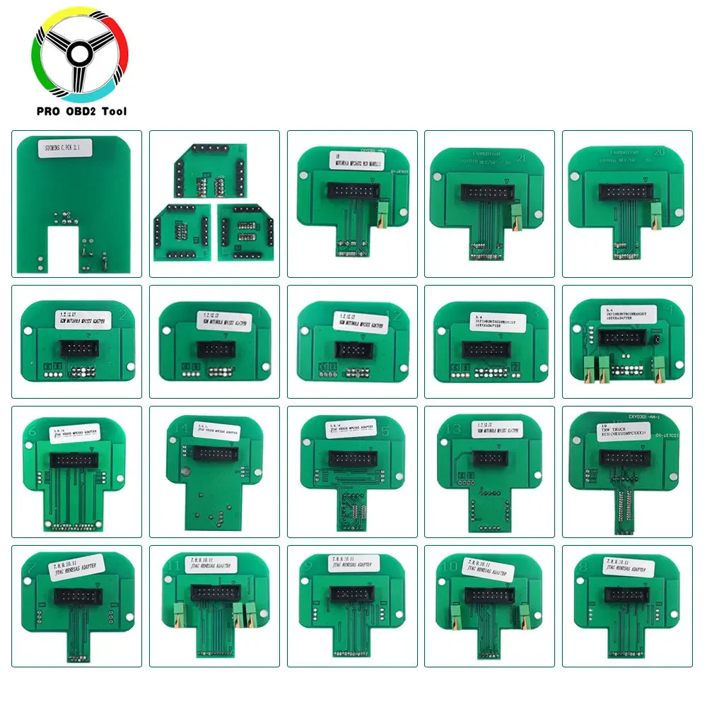 22pcs BDM Adapters Full Set BDM Frame  KTAG KESS FGTECH BDM100 Probe Adapters  ECU RAMP Chip Tuning Tool 22pcs adapter