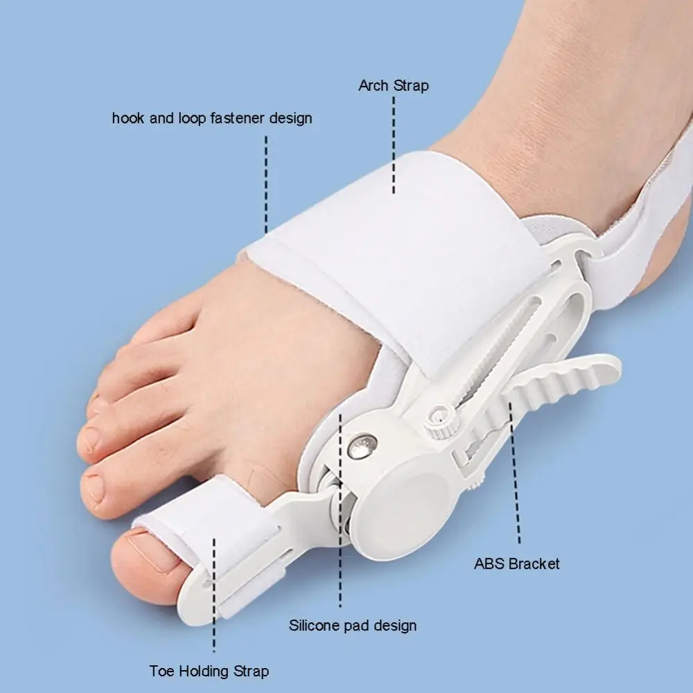 Regulowany korektor na haluksy, wsparcie stawu palucha koślawego, prostownik na duży palec, szyna na haluksy, zwichnięcie, złamanie