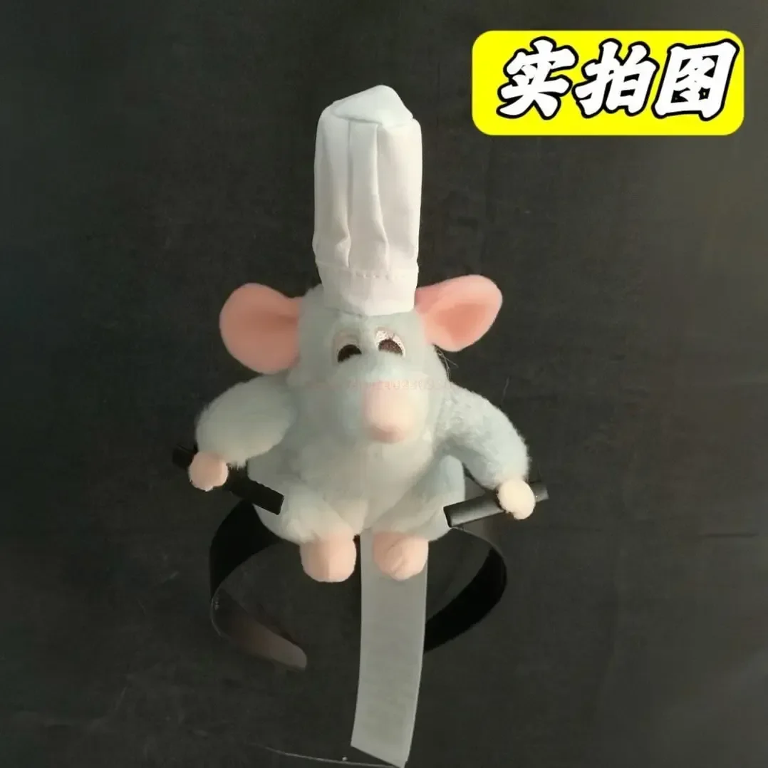 ديزني بيكسار أنيمي راتاتوي هيرباند Kawaii الكرتون أفخم دمية عقال لطيف ريمي أفخم دمية دبوس الشعر غطاء الرأس زوجين هدية