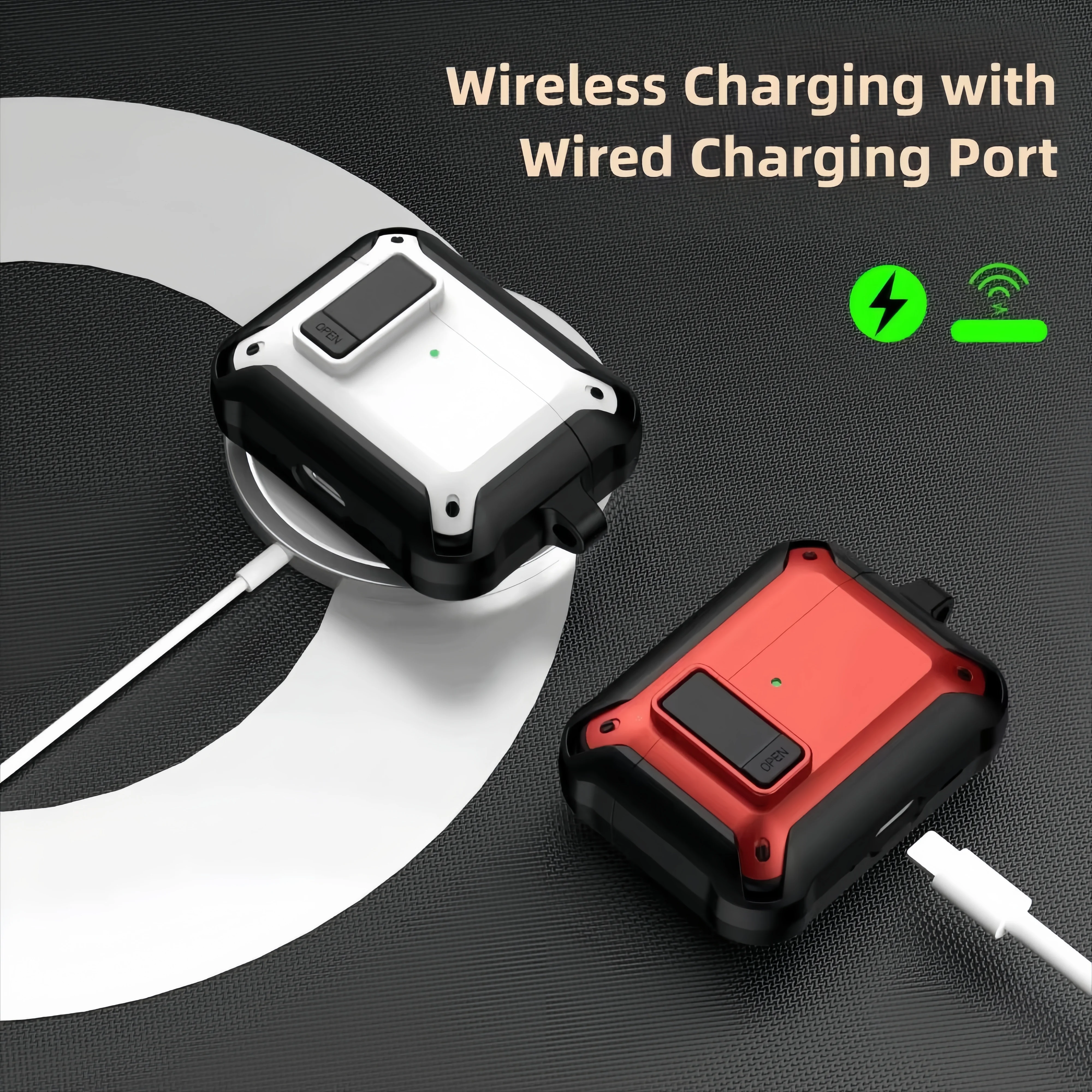 حافظة قفل أمان Airpods Pro 3 حافظة واقية مضادة للصدمات مع حبل طقم منظف لملحقات حافظة Airpods Pro3