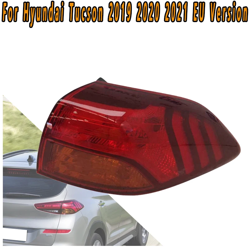 

Для Hyundai Tucson 2019-2021 желтый указатель поворота задний фонарь стоп-сигнал резервный фонарь предупредительный световой сигнал дальнего света мигающий свет