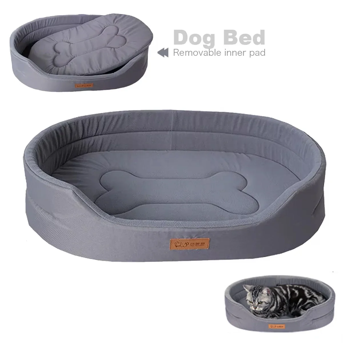 

Bed for A Small Dog Wear-resistant Sofa Dog Bed Waterproof Anti-urine Dual-Purpose Inner Pads Quick Rebound Puppy Accessories