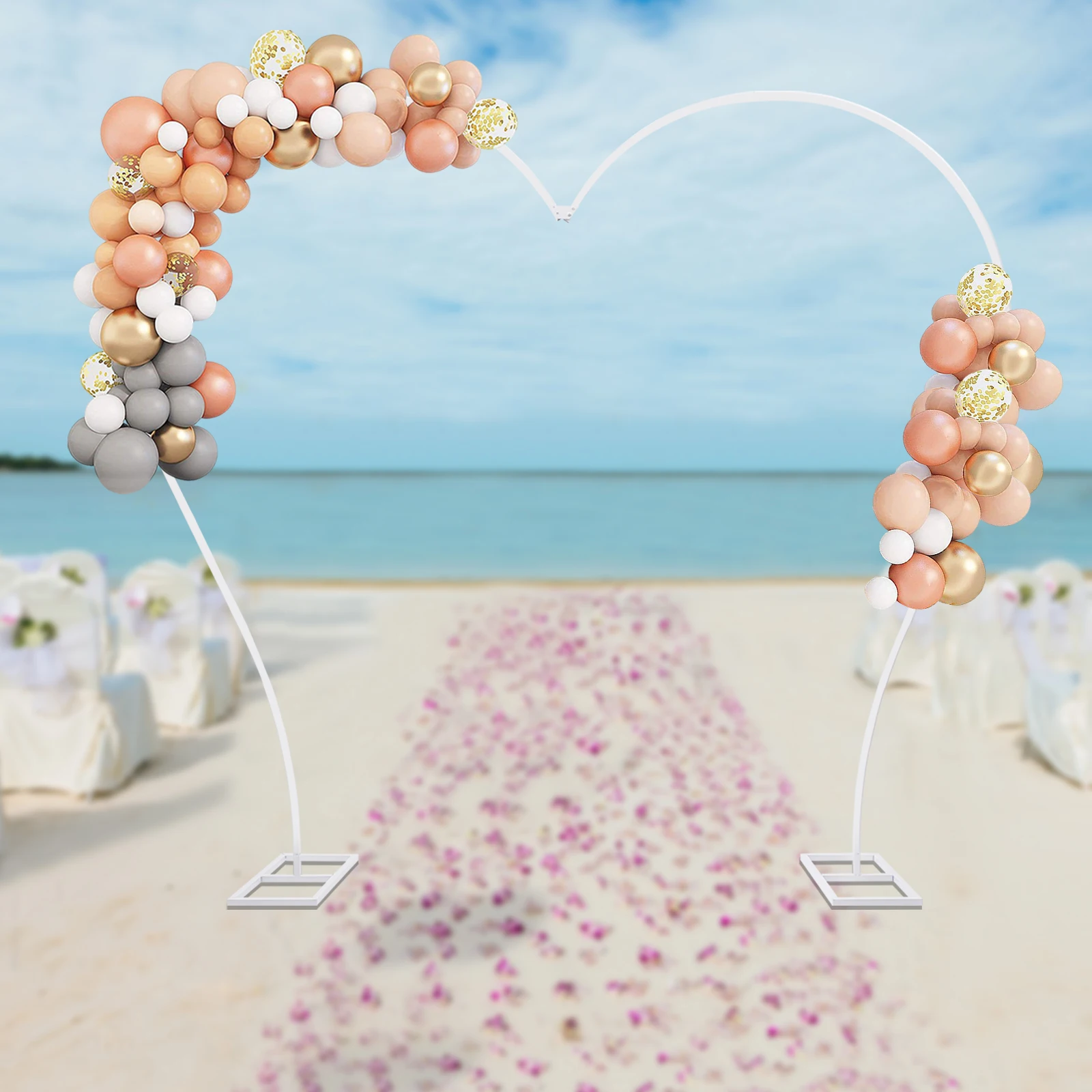 Weißer Hintergrundrahmen: Die perfekte Dekoration für Hochzeiten und Events