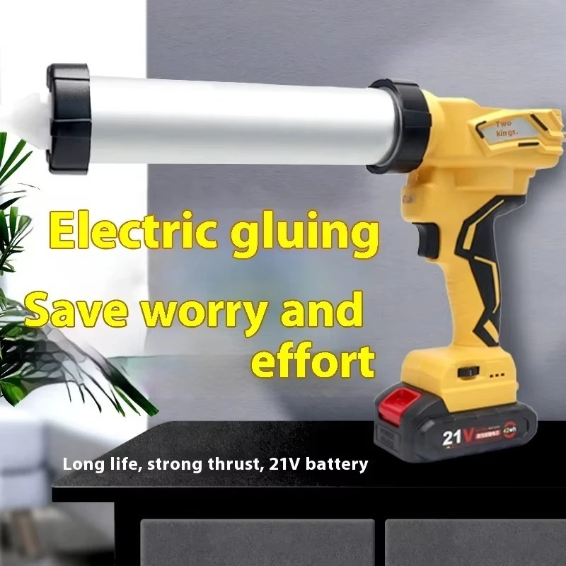 Industrial Electric Cordless Caulking Gun Barreled Customized Color Lithium-Ion Construction Tool 6 Months Warranty