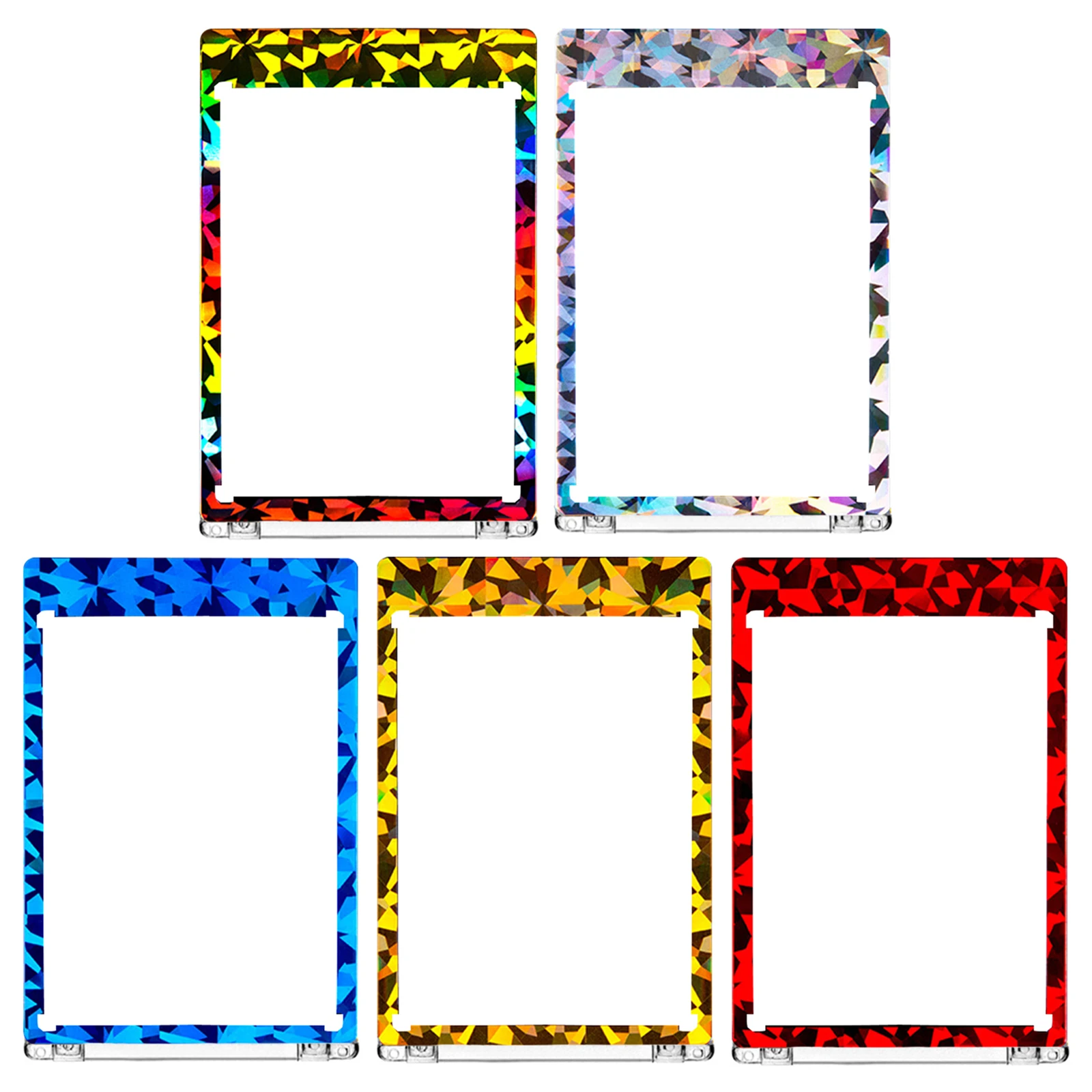 

5 шт. 35PT держатель магнитной карты в одно касание пластиковая защита для торговых карт для бейсбольных карт витрина карточка красочная рамка