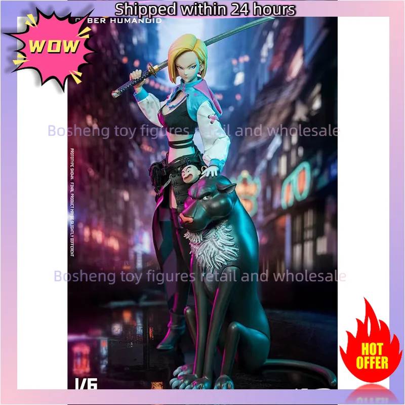 الأصلي ASTOYS AS2022-10 1/6 أندرويد No.18 سايبر الروبوت اللازورد في المخزون أنيمي عمل جمع أرقام نموذج اللعب