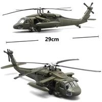 1/72 Scale Black Hawk Helicopter Millitary Model Army Fighter Aircraft Airplane Models Adult Children Toys Military
