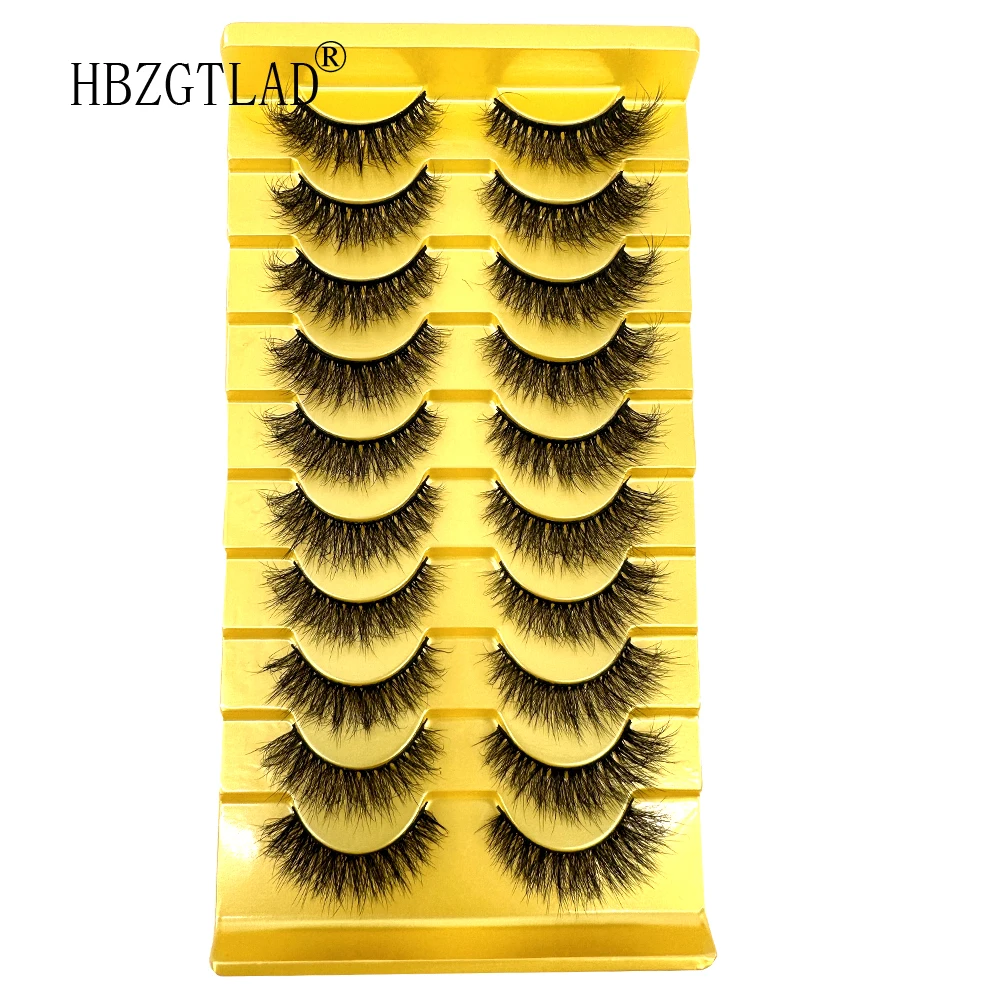 38 estilos, 10 pares de pestañas postizas de visón 3D largas naturales, kit de maquillaje de pestañas postizas, extensión de pestañas de visón, pestañas cortas