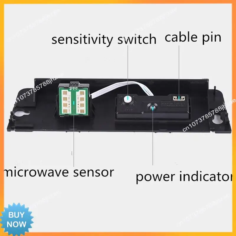 A10r 24g detecção 4x2m cobrindo porta automática sensor de movimento de micro-ondas detector de porta deslizante balanço sensor abertura automática