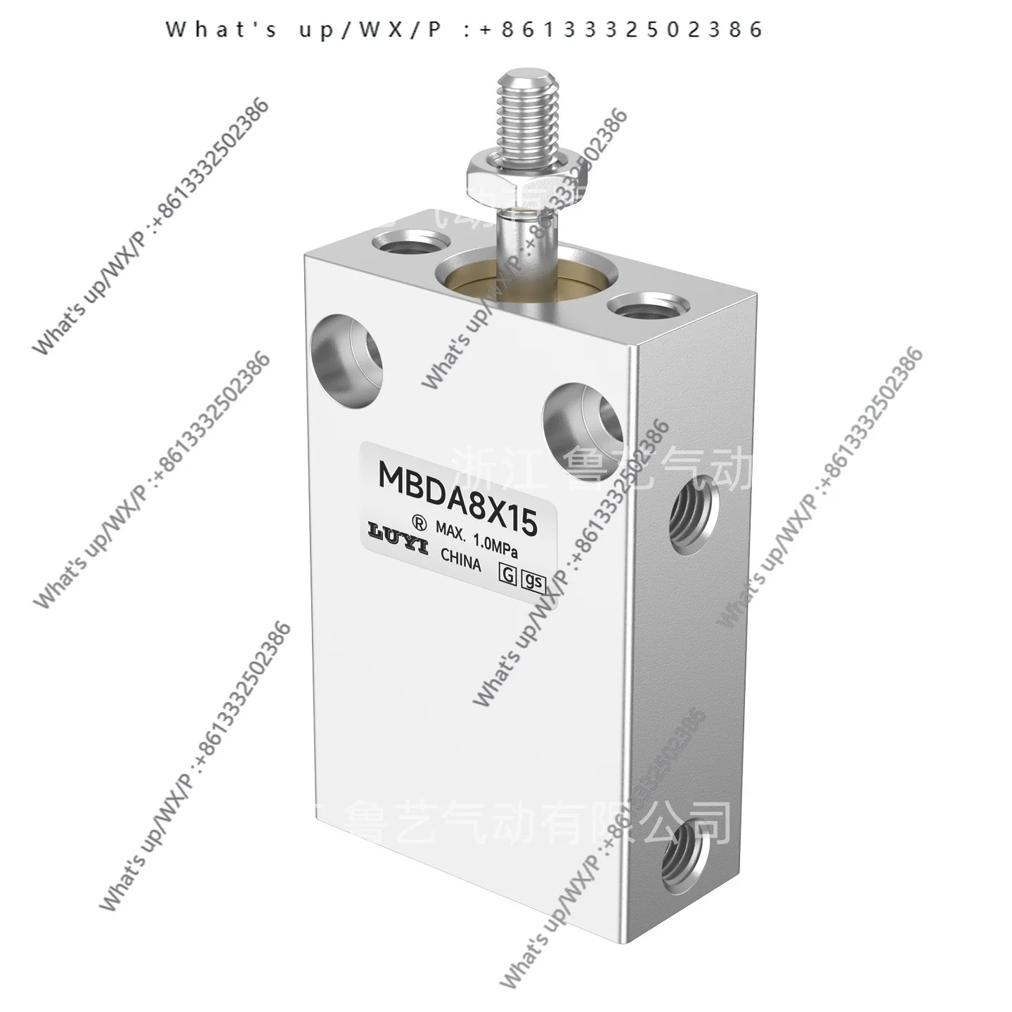 Free installation square cylinder MBDA4/6 pneumatic multi-position fixing