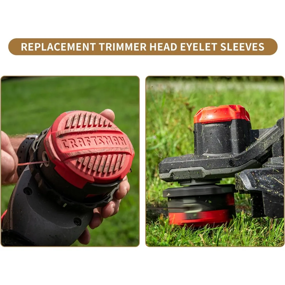 فتحات بديلة من النحاس لرؤوس تشذيب الخيوط العالمية - 5 عبوات متوافقة مع تروي بيلت، حرفي، وغيرها من العلامات التجارية