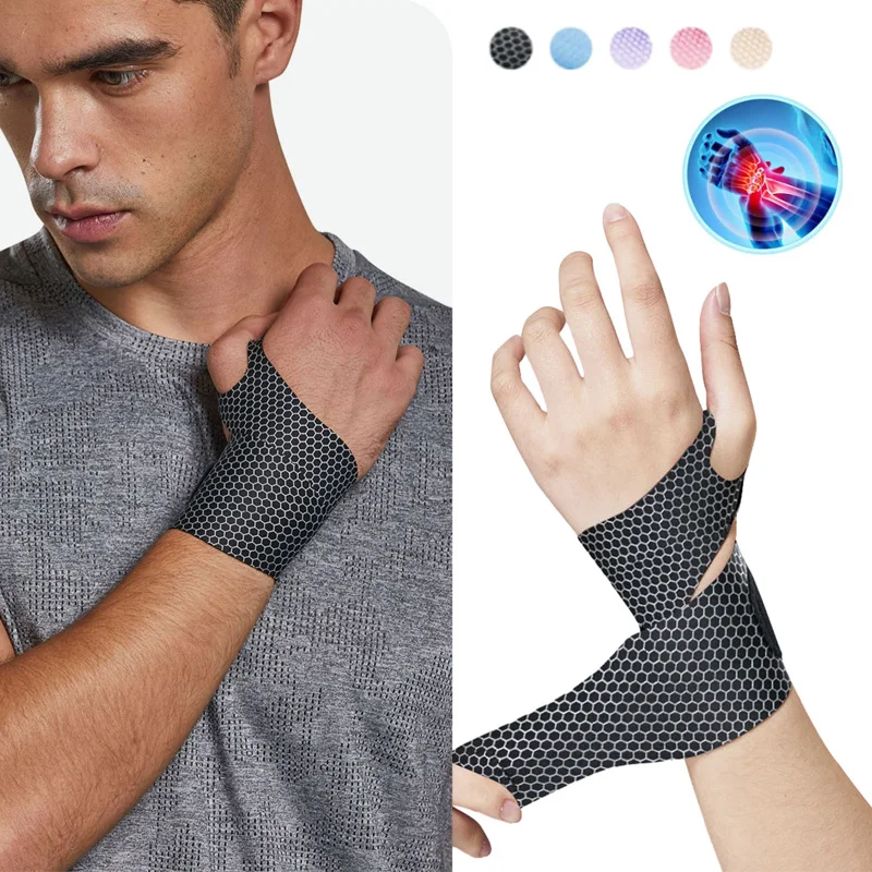 Ajustável Slim Air Wrist Support Strap, Wrist Wrap para homens e mulheres, alívio da dor, correias de treino, artrite, 1pc