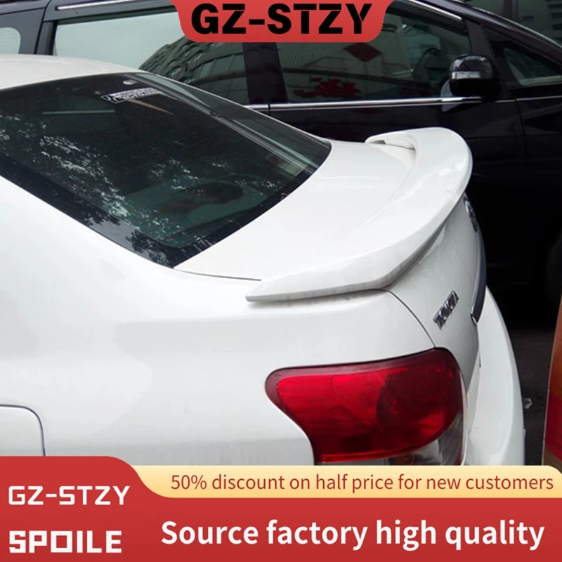 

For Yaris Spoiler High Quality ABS Material Car Rear Wing Primer Color Rear Spoiler For Toyota Vios Yaris Spoiler 2008-2013