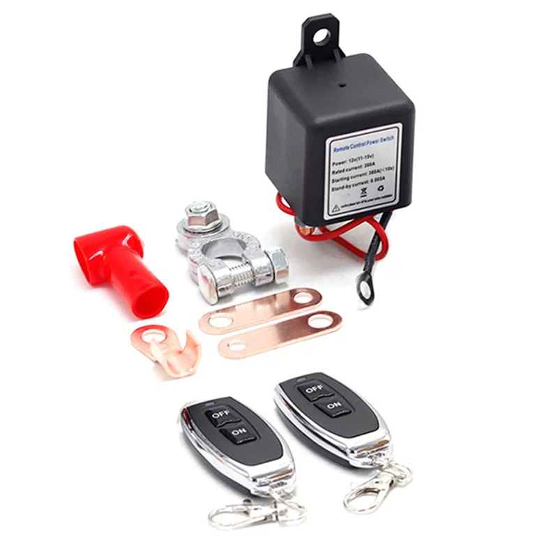 

For Caravan For SUV Truck Compatible 12V 200A High Current Master Battery Disconnect Switch Remote Control Cut Off Functionality