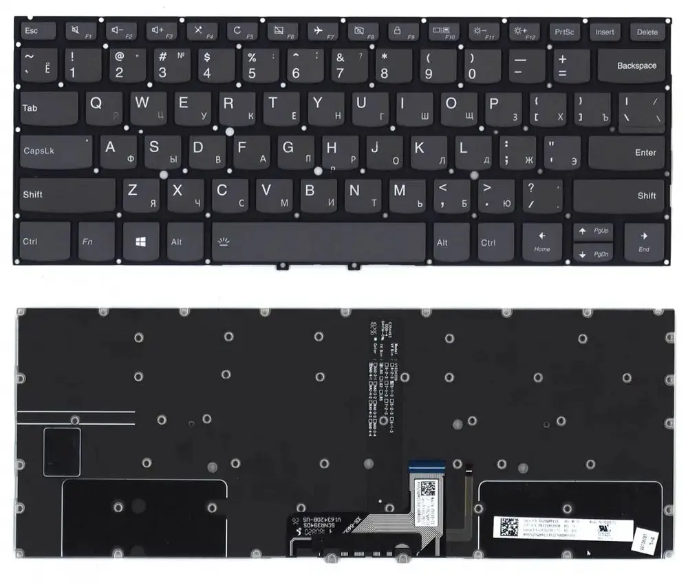 

XIN-Russian-US layout Backlit Laptop Keyboard For Lenovo Yoga 930-13IKB C930-13IKB Yoga 7 Pro-13IKB with Backlit