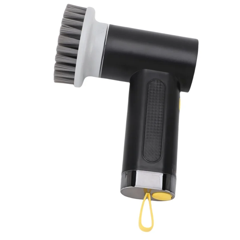 فرشاة تنظيف دوارة كهربائية 2 سرعات دش لاسلكي مع 3 رؤوس قابلة للاستبدال لنافذة بلاط المطبخ والحمام