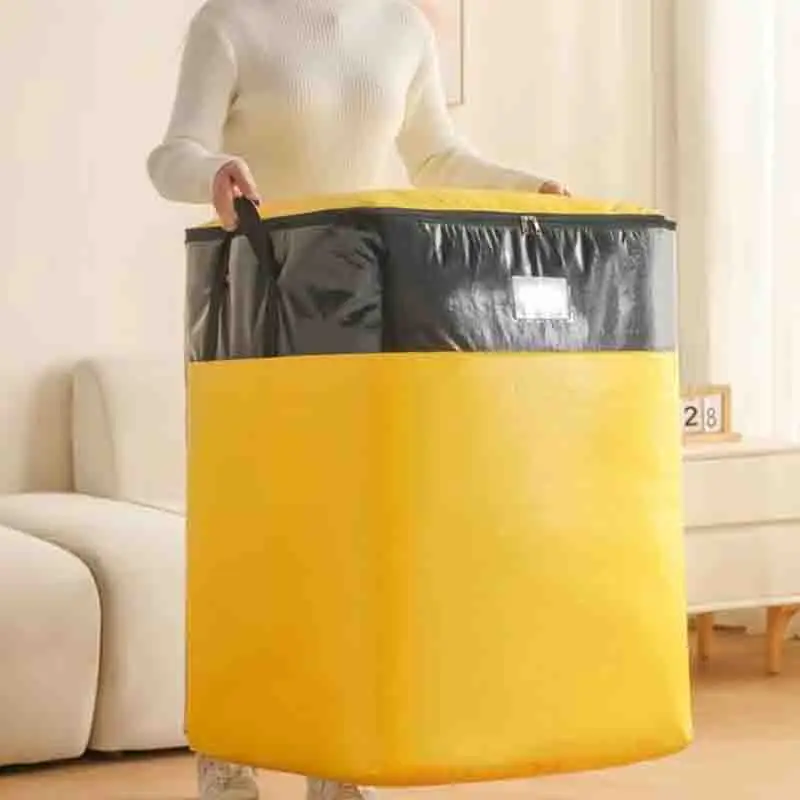 Wasserdichte gewebte Tasche, Aufbewahrungstasche, verschleißfeste Tasche, große Kapazität, faltbare Umzugstasche, verdickte, umweltfreundliche Gepäcktasche – Detail 8