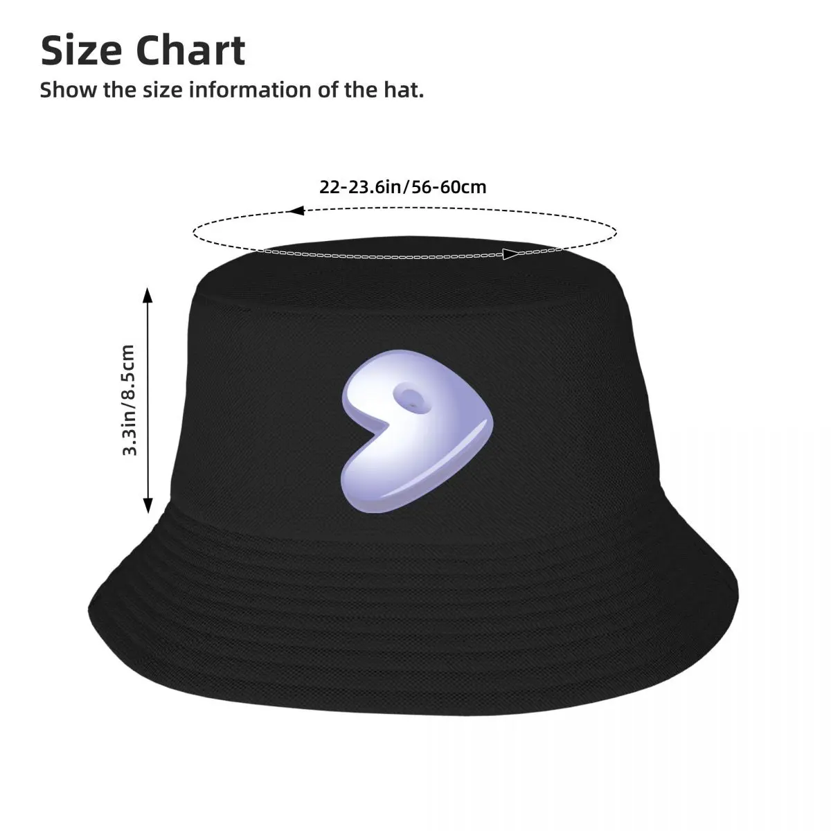 قبعات GUI Portage Gentoo Linux Fisherman قبعة دلو حاجب للشاطئ #4